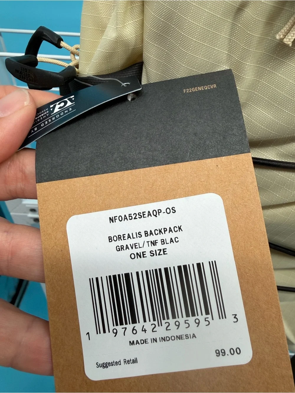 NWT North Face Borealis backpack 28 L - Gravel/TNF Black